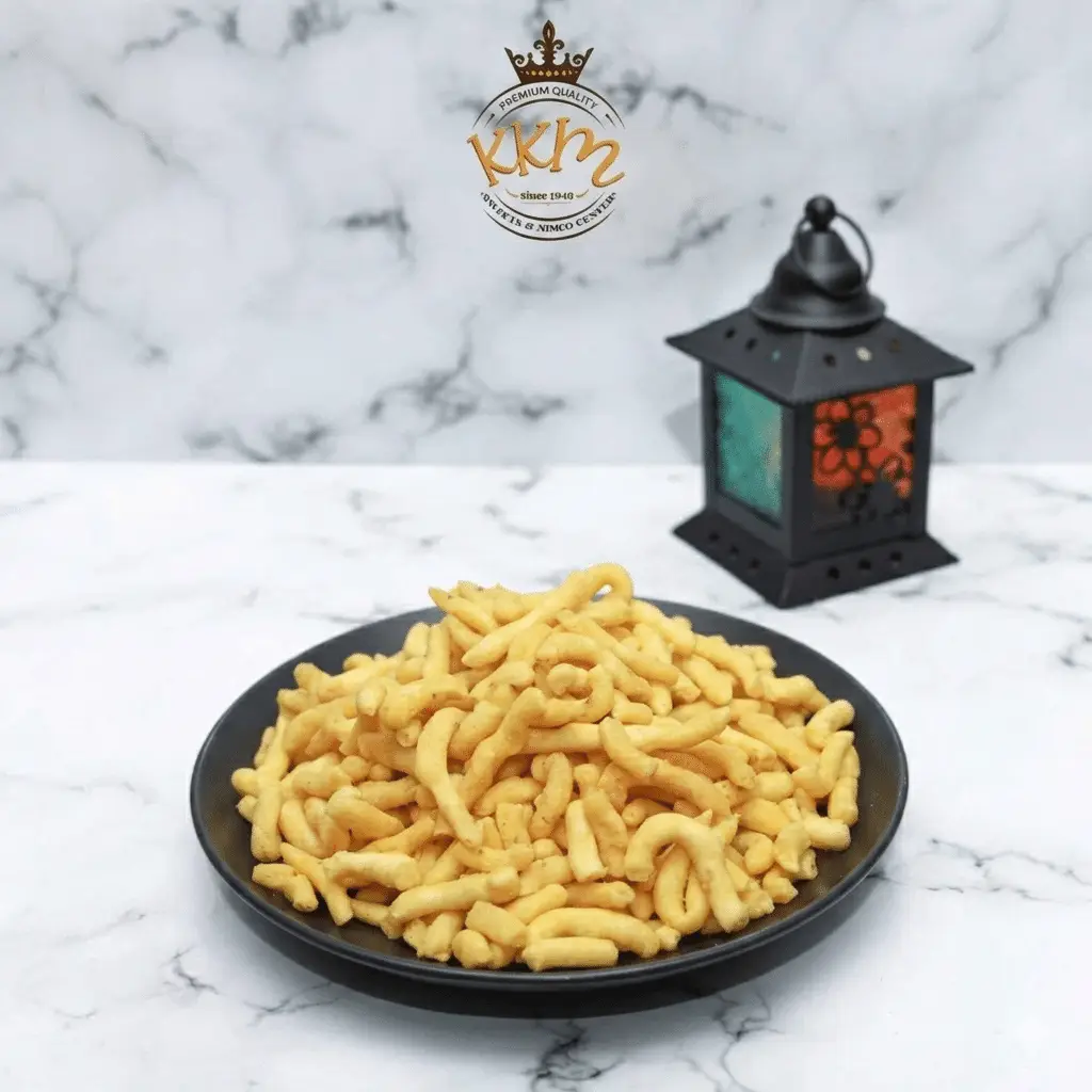 Thin crispy barek gathiya besan snack Pakistan