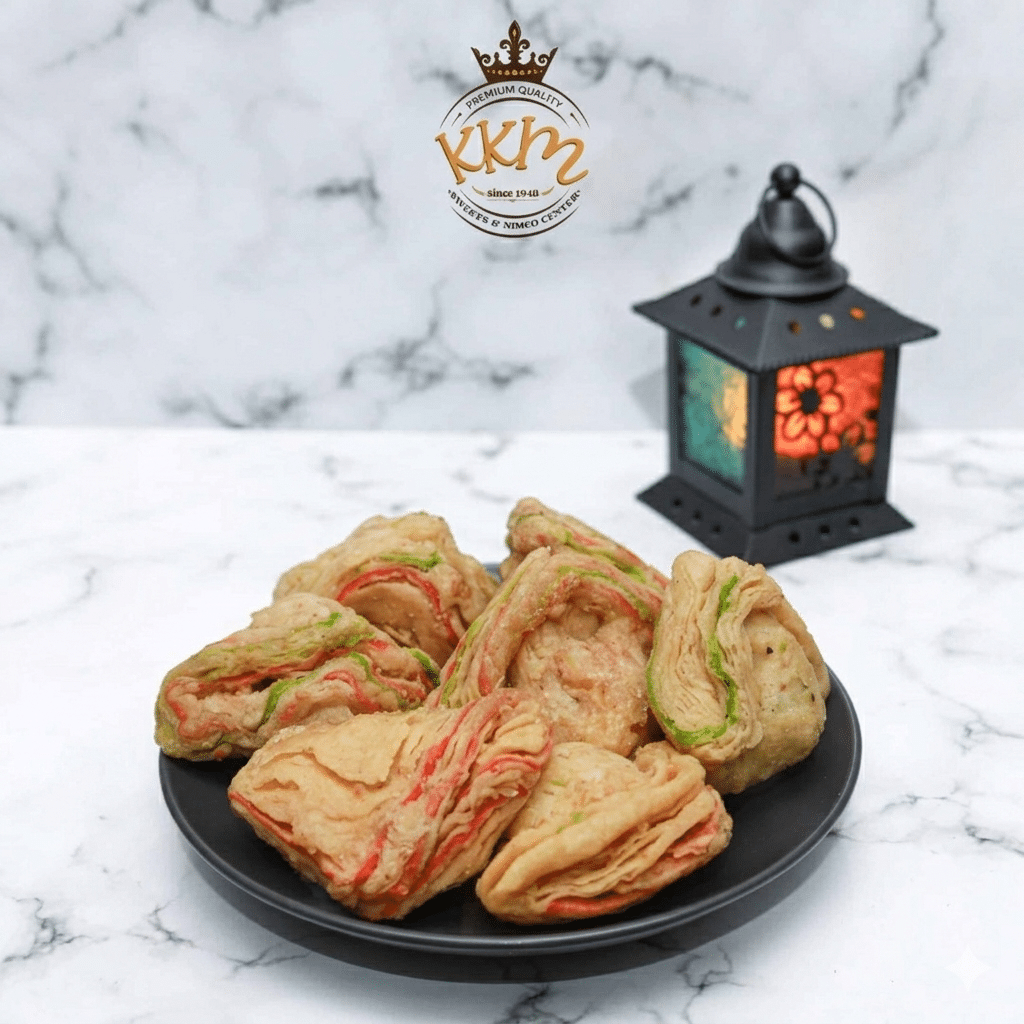 Crispy Malai Khaja layered traditional Pakistani sweet