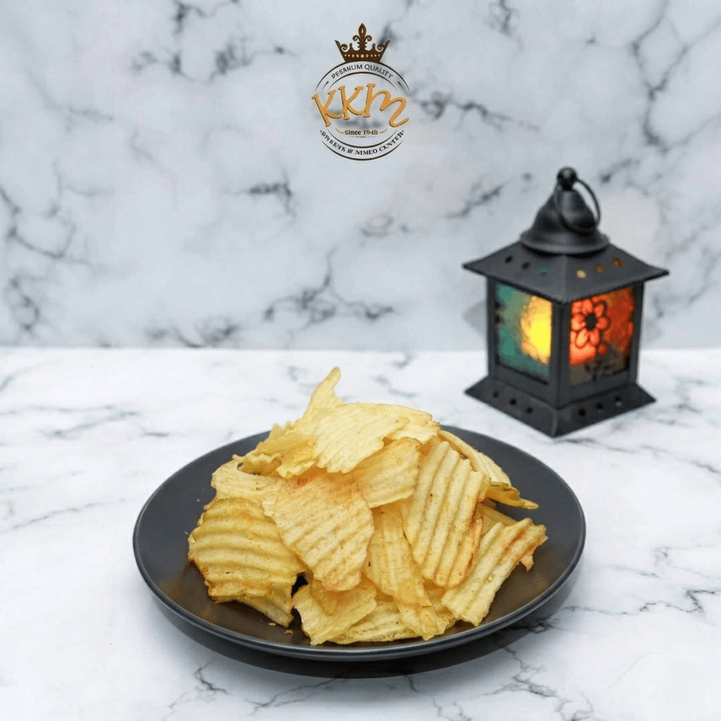 Crinkle plain chips classic crispy ridged snack Pakistan
