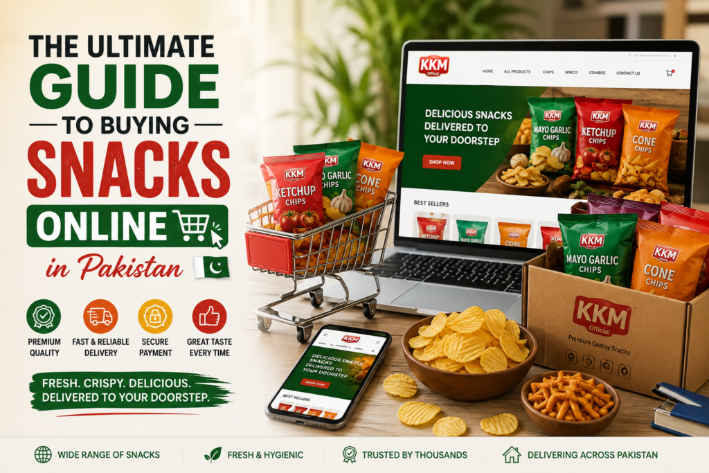 Buying snacks online in Pakistan from a trusted online snack store.