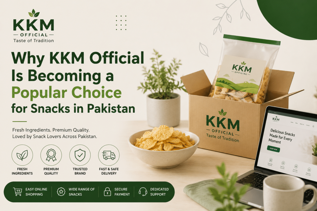KKM Official online snack store in Pakistan showcasing fresh snacks